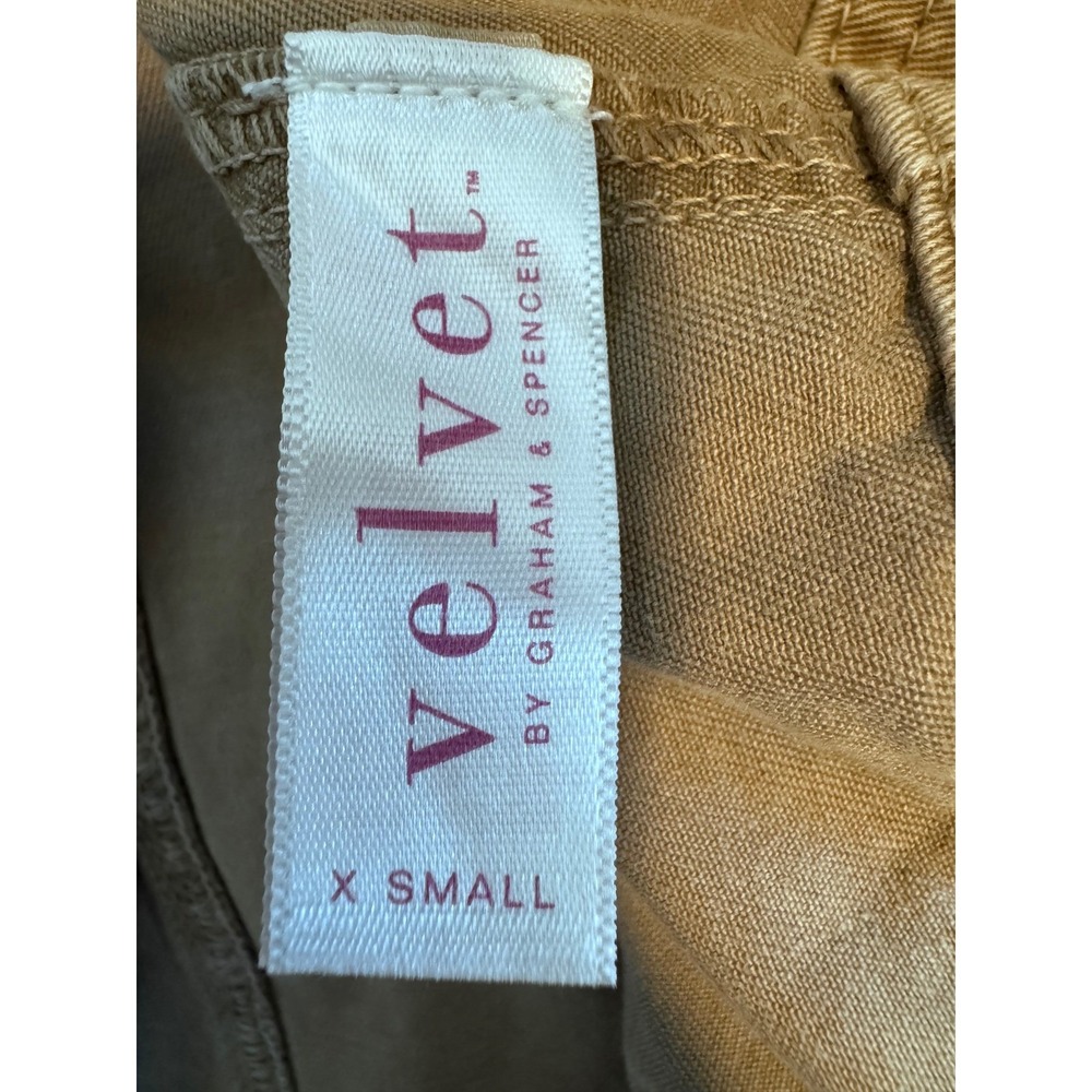 Velvet by Graham & Spencer Elaine Sanded Twill Trench Coat Green XS Duster - Picture 7 of 8